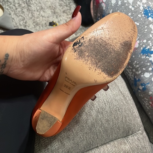 Silk PRADA HEELS - Picture 5 of 13